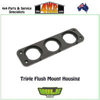 Triple Flush Mount Housing Panel