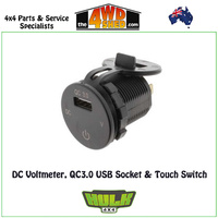 DC Voltmeter, QC3.0 USB Socket & Touch Switch
