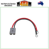 Anderson Plug 50a to 2x8mm Ring Terminal Cable Assembly 400mm Long