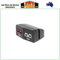 Double Surface Mount Housing with 50A Red Solar & Grey Anderson Style Plugs