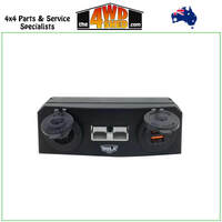 Triple Surface Mount Housing with 50A Grey Anderson Style Plug USB & Power Socket