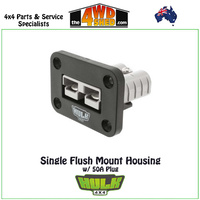 Single Flush Mount Housing with Grey Anderson Style 50A Plug