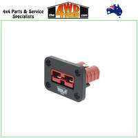 Single Flush Mount Housing with Red Solar Anderson Style 50A Plug