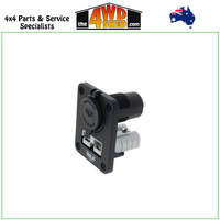 Double Flush Mount Housing with 50A Grey Anderson Style Plug & Dual USB