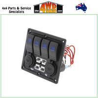 4 Way Switch Panel with 50A Plugs Accessories Power Socket & USB Socket