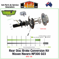 Rear Disc Brake Conversion Kit Nissan Navara NP300 D23