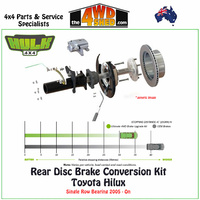 Rear Disc Brake Conversion Kit Toyota Hilux