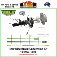 Rear Disc Brake Conversion Kit Toyota Hilux 2005-on