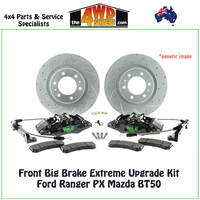 Front Big Brake Extreme Upgrade Kit Ford Ranger PX Mazda BT50