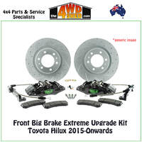 Front Big Brake Extreme Upgrade Kit Toyota Hilux 2015-Onwards
