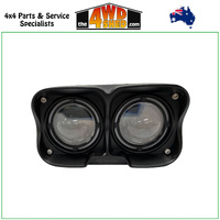 Alpha Miniature LED Tri Colour 72W Driving Light 6.9" - Twin