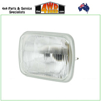 Rectangle Semi Sealed Beam Headlight 200 x 142mm H4 High & Low Beam