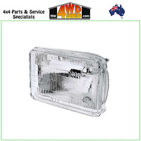 Rectangle Sealed Beam Headlight 165 x 100mm 60/40 Watt High & Low Beam 3 Pin