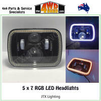 RGB LED Headlights 5 x 7 inch