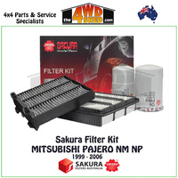 Sakura Filter Kit Mitsubishi Pajero NM NP 2.8l 3.2l Diesel 1999-2006