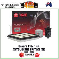 Sakura Filter Kit Mitsubishi Triton MK 3.0l Petrol 1996-2006