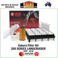 Sakura Filter Kit 200 Series Toyota Landcruiser 4.5l 2007-2018