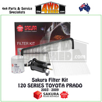 Sakura Filter Kit 120 Series Toyota Prado GRJ 4.0l 2003-2009