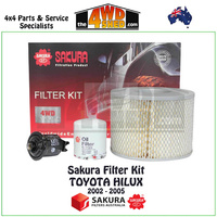 Sakura Filter Kit Toyota Hilux VZN167R 3.4l 2002-2005