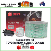 Sakura Filter Kit Toyota Hilux GGN 4.0l 2005-2015