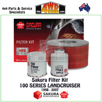 Sakura Filter Kit 100 Series Toyota Landcruiser HDJ 4.2l 1998-2007