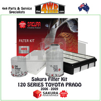 Sakura Filter Kit 120 Series Toyota Prado KDJ 3.0l 2006-2009