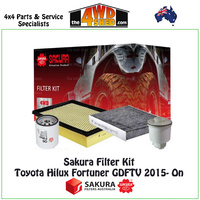 Sakura Filter Kit Toyota Hilux Fortuner GDFTV 2.4l 2.8l 2015-On