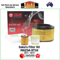 Sakura Filter Kit Mazda BT50 2011-2015
