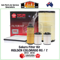 Sakura Filter Kit Holden Colorado RG 7 2.8l 2012-2018