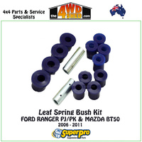 Leaf Spring Bush Kit Ford Ranger PJ PK & Mazda BT50 2006-2011