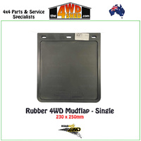Rubber Black Mudflap 230 x 250mm