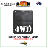 Rubber 4WD Mudflap 230 x 250mm