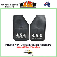 Rubber 4x4 Offroad Angled Mudflaps 283 x 475mm