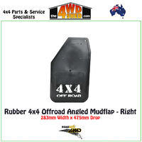 Rubber 4x4 Offroad Angled Mudflap - Right