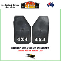 Rubber 4x4 Angled Mudflaps 283 x 475mm