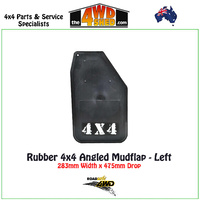 Rubber 4x4 Angled Mudflap - Left