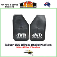 Rubber 4WD Offroad Angled Mudflaps 283 x 475mm