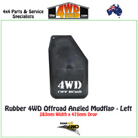 Rubber 4WD Offroad Angled Mudflap - Left