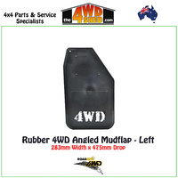 Rubber 4WD Angled Mudflap - Left
