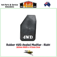 Rubber 4WD Angled Mudflap - Right