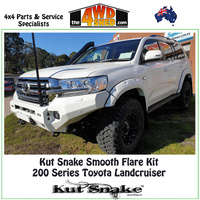 Kut Snake Smooth Finish Flare Kit Toyota 200 Series Landcruiser FULL KIT