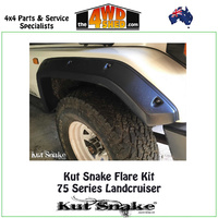 Kut Snake Flare Kit - 75 Series Landcruiser UTE KIT 2 Front Wheel Flares