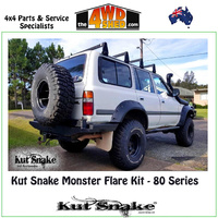 Kut Snake Monster Flare Kit - 80 Series Landcruiser UTE KIT