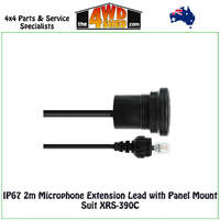 GME IP67 Microphone Extension Lead with Panel Mount suit XRS-390C (2m)