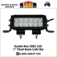 Double Row CREE LED 7" Flood Beam Light Bar