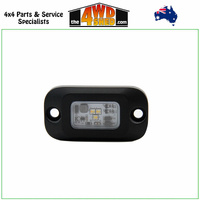 LED WaterProof 12V Rock Light Black - Pure White