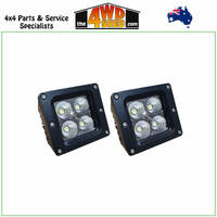 20 Watt Flood Beam Dually Style Square Housing LED Work Lights