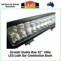 Straight Double Row 32" 180w LED Light Bar Combination Beam