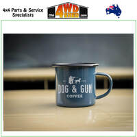 Dog & Gun Coffee Enamel Mug - Cadet Blue