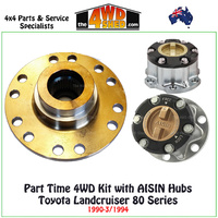 Part Time Kit Toyota Landcruiser 80 Series 1990-03/1994 with AISIN Hubs